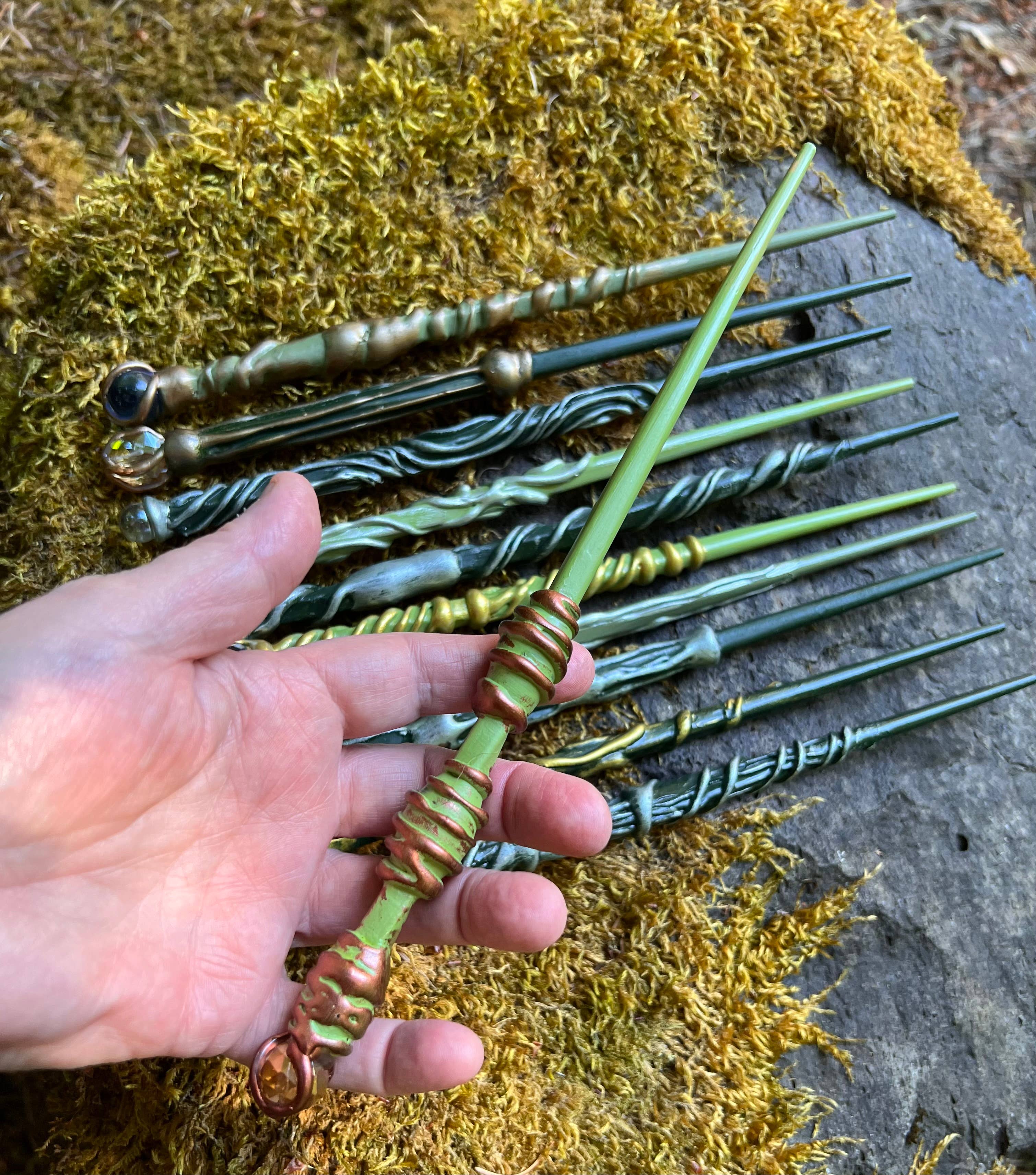 The Woodland Wandolier - Wholesale Toy Wand - Kids - Unique Wooden Wizard Wands - Handmade, Hand-Painted, Perfect1