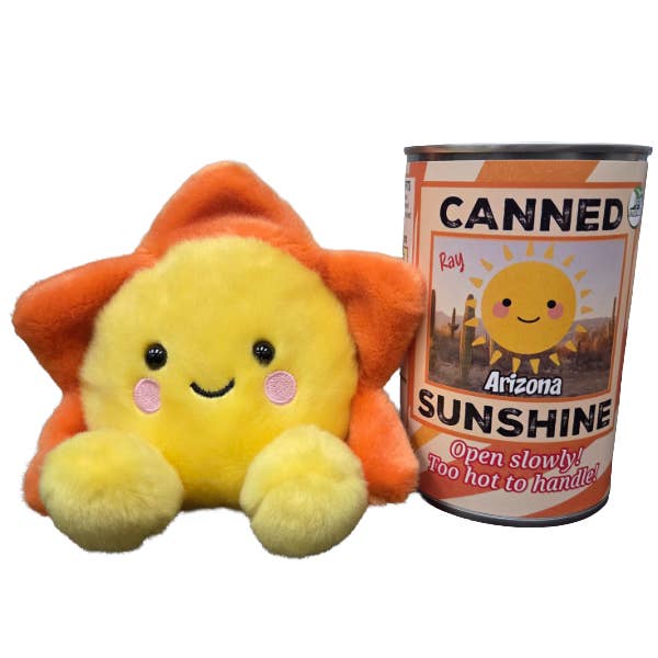 Arizona Edition - Ray the Canned Sunshine - Sun Plush for wholesale by Canned Gifts
