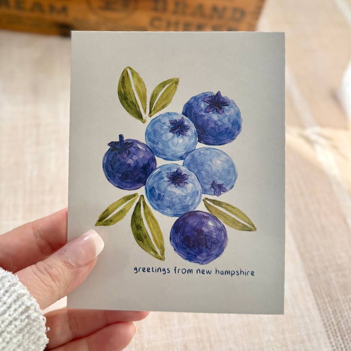 Racimos de Arándanos Saludos desde New Hampshire Postal para venta al por mayor de My Country Story