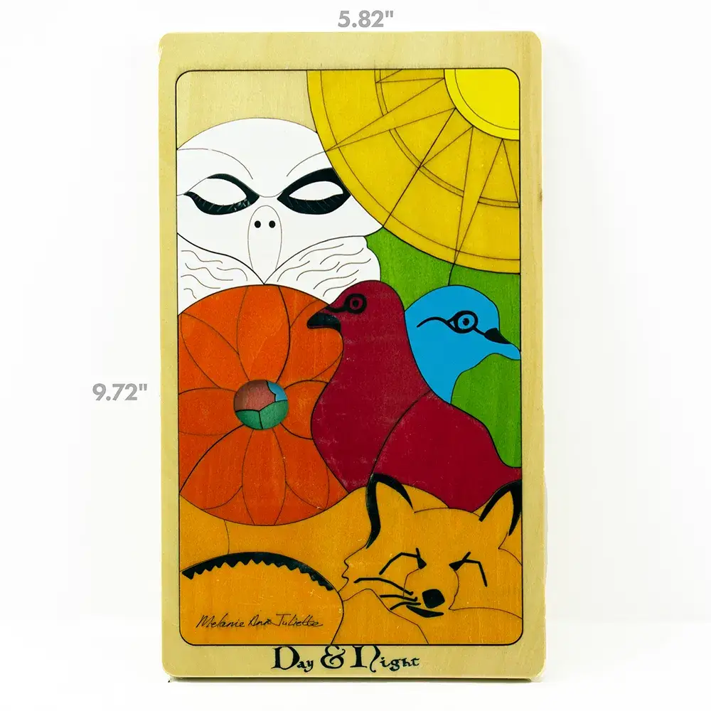 Springbok Puzzle - Wholesale Puzzle - Kids - Day & Night 45 Piece Wood Layered Children's Puzzle1