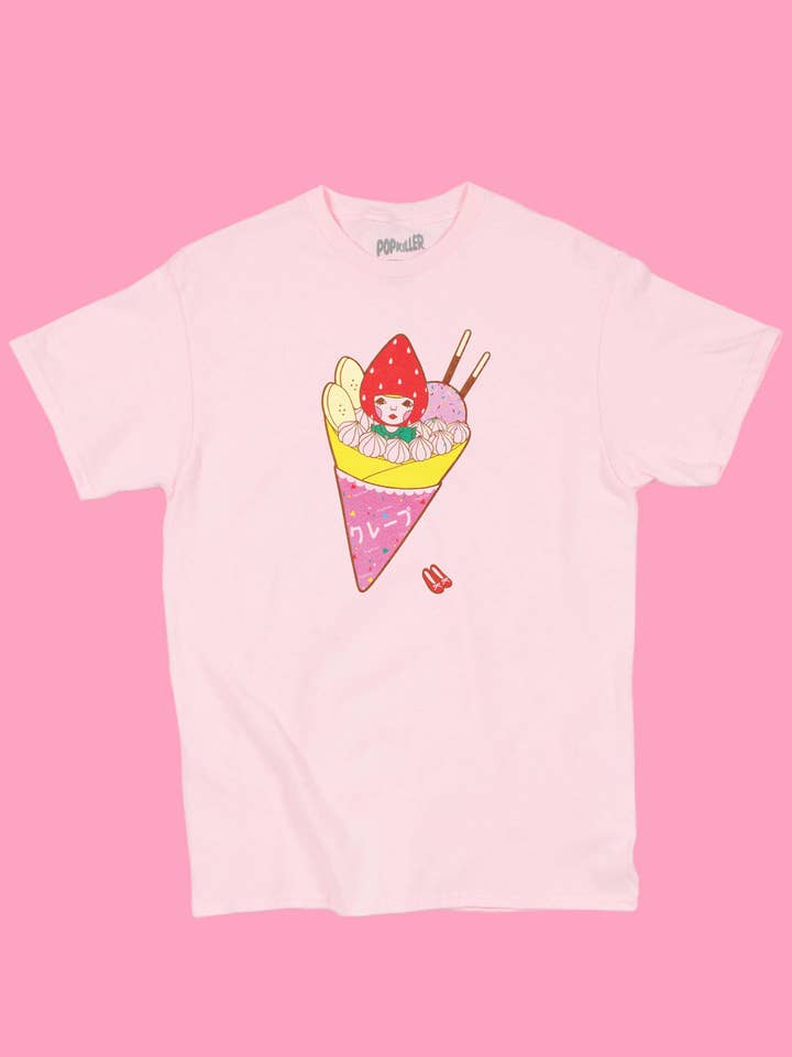 T-shirt classique en crêpe Naoshi de la série Popkiller Artist pour la vente par Popkiller