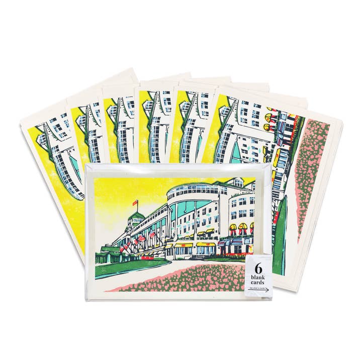 The Grand Hotel Blank Greeting Card Boxed Set for wholesale by Peninsula Prints