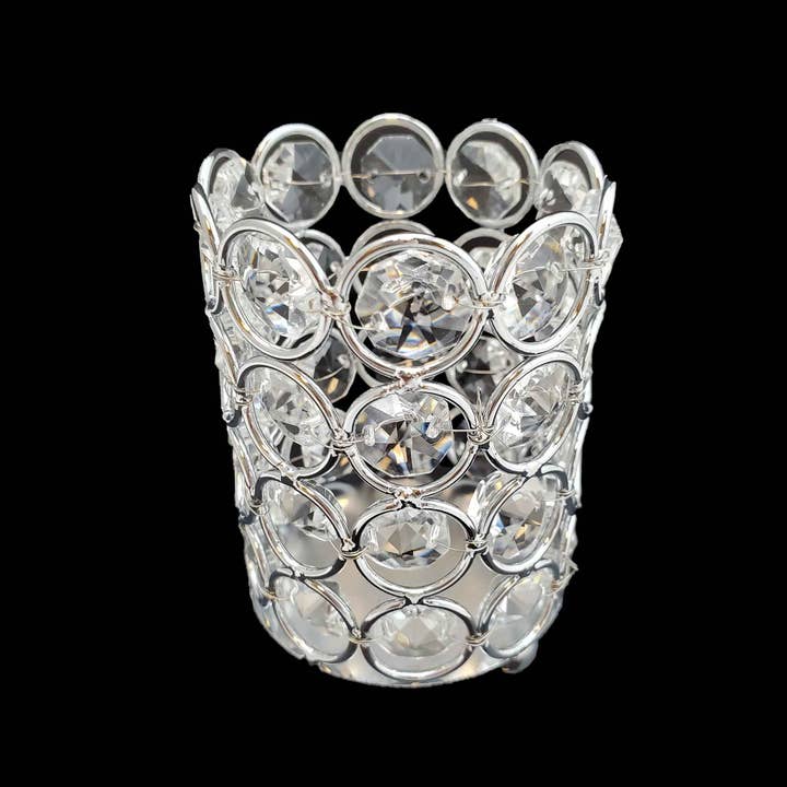 Decor N Beyond - Wholesale Candle holder - 3.5" Crystal Tea Light Candle Holder1