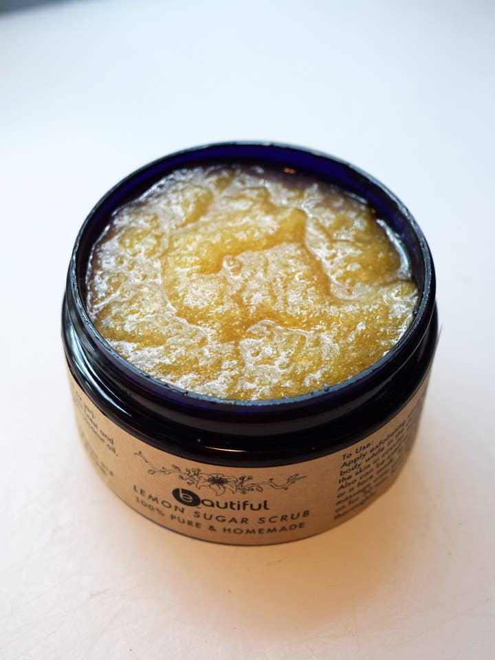Fresh Lemon Sugar Scrub for wholesale by Earth Speaks