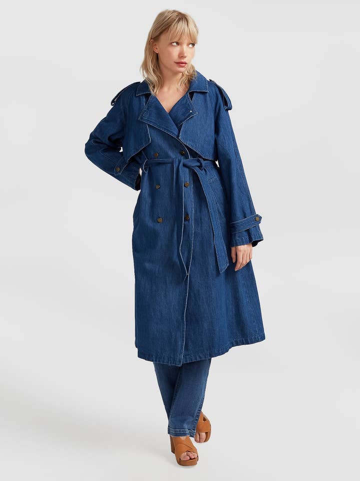 belle & bloom - Vente Trench – femme - Trench en denim Wild Skies6