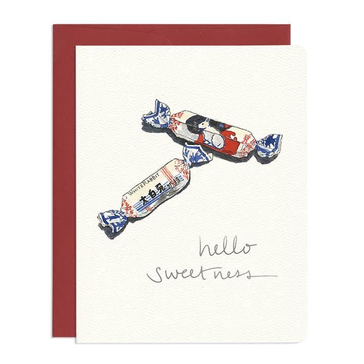 Hello Sweetness Card for wholesale by Gotamago