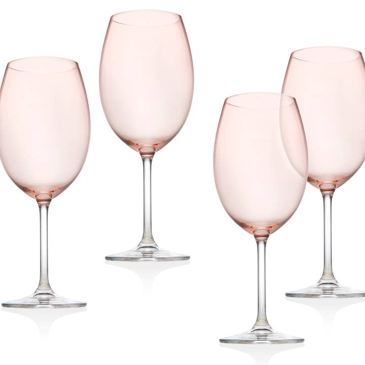 Godinger - Wholesale Wine Glass - Meridian Blush Set of 4 White Wine 12 oz