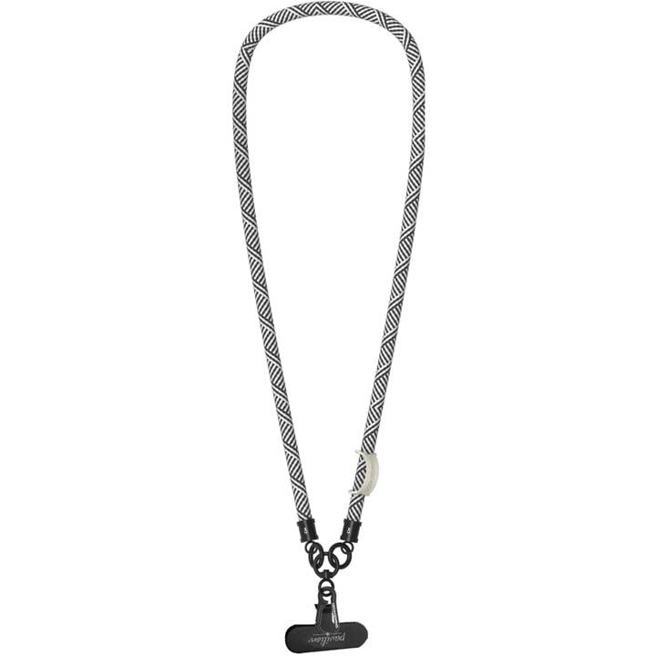Black Stripe - Soft Nylon Crossbody Phone Lanyard for wholesale by Pavilion