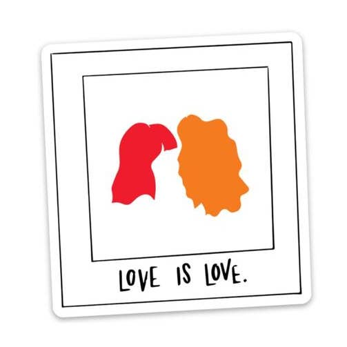 Love is Love Sticker - Polaroid Photo for wholesale by Big Moods