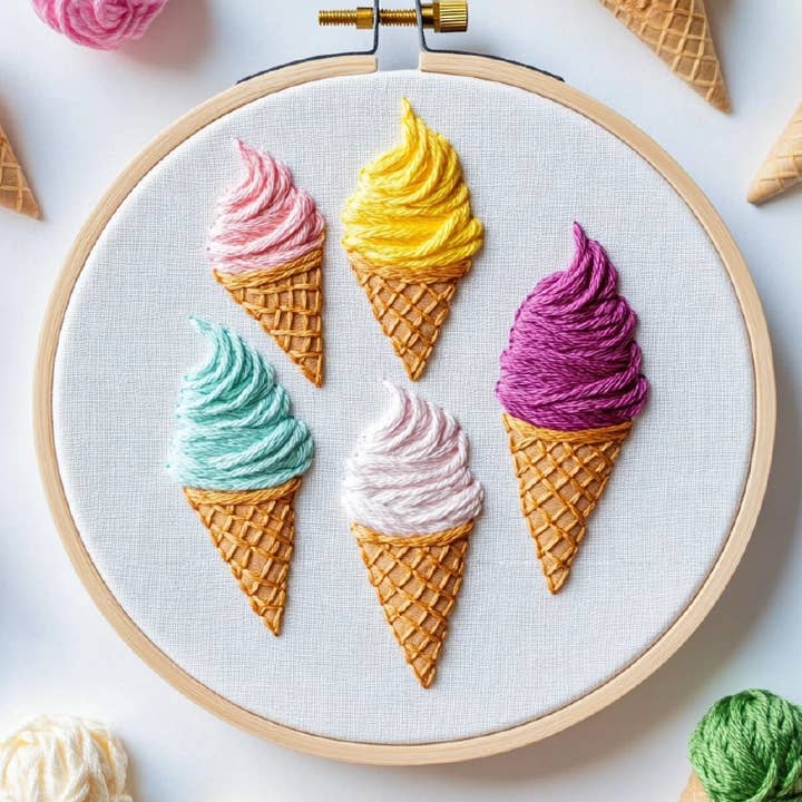 Cornets de glace arc-en-ciel pour la vente par Darby & Windsor