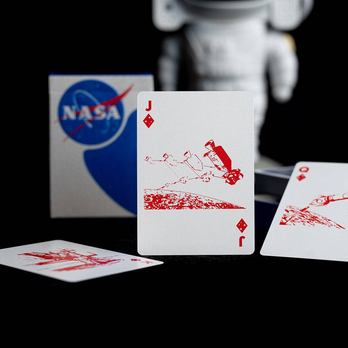FULTONS Playing Cards - Vente Jeu de cartes - Jeu de cartes NASA avec logo « Meatball » en feuille argentée11