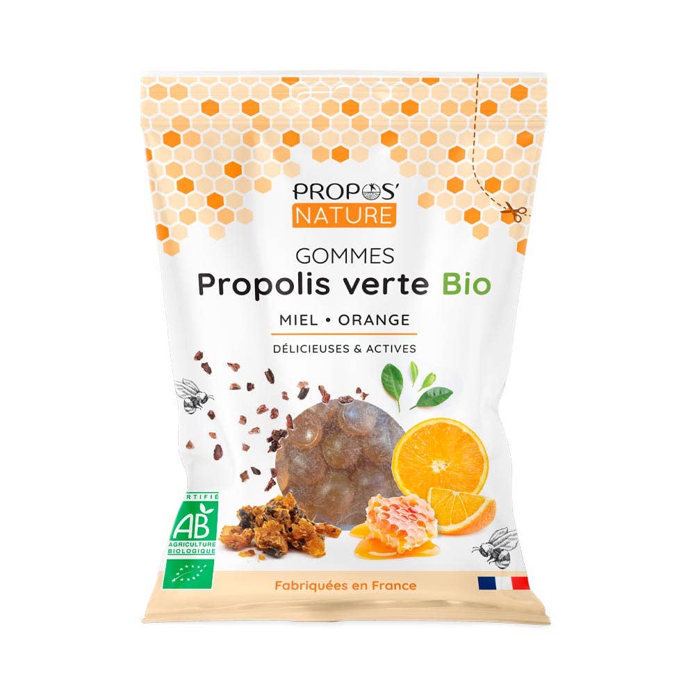 Propos'Nature – Gomas por atacado – Pastilhas de Própolis Verde e Mel Orgânico para Dor de Garganta - 45 g5