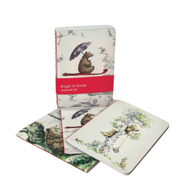 Roger La Borde - Wholesale Notebook - Flying Bear A6 Softcover Notebook Set/3 - A6E 087S2