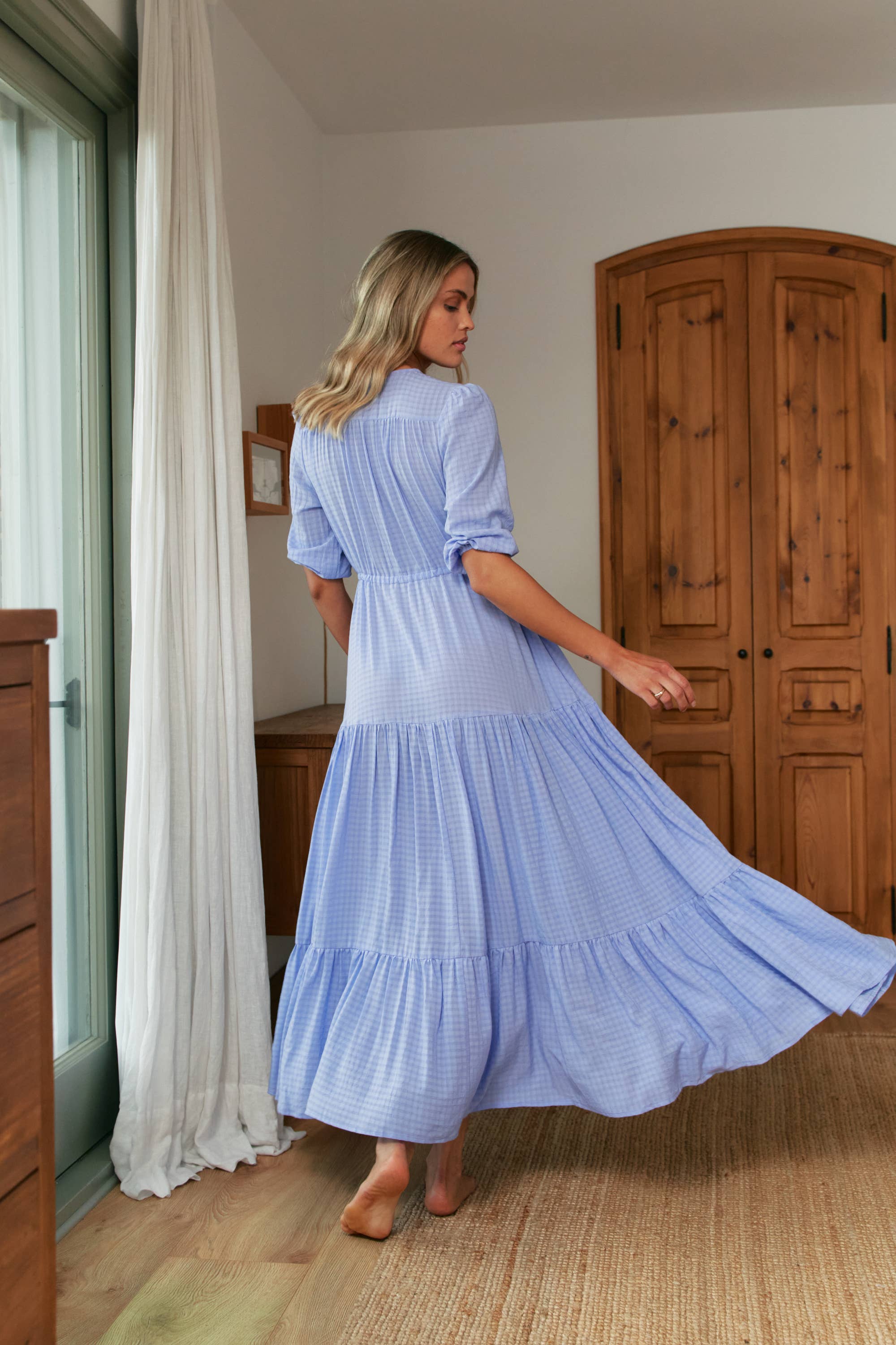 Jaase – wholesale Dress – Women's – DANICA CHECK TESSA MAXI DRESS5