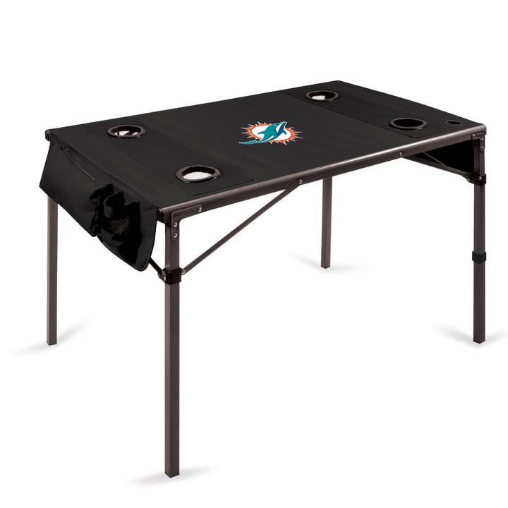 Miami Dolphins Travel Table for wholesale by Picnic Time Family of Brands