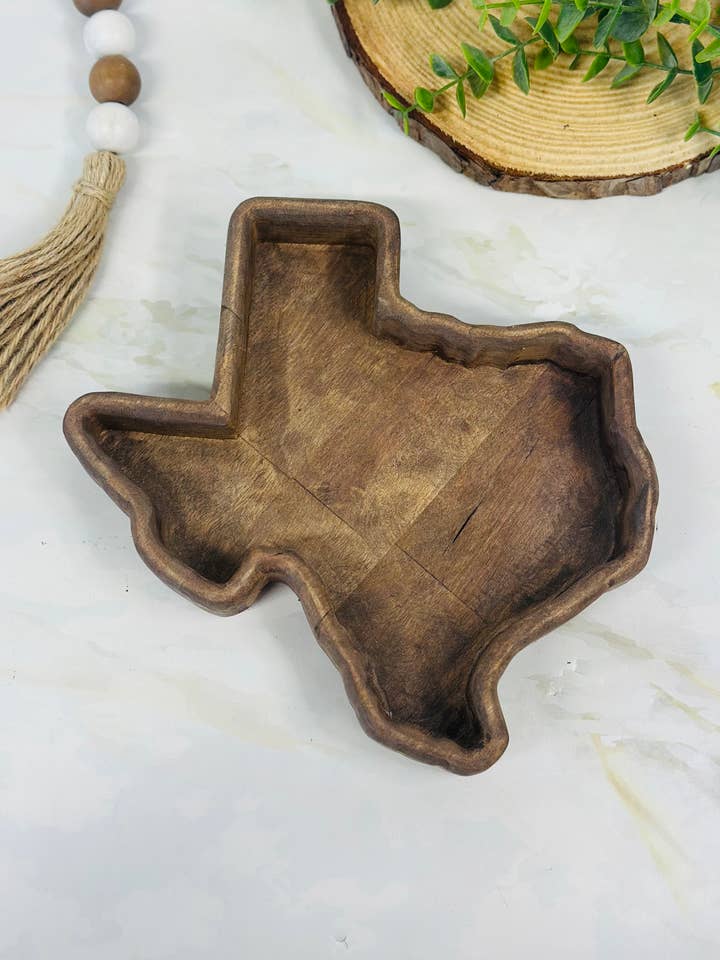 Träbricka från Texas för wholesale av Runnin Wild Designs