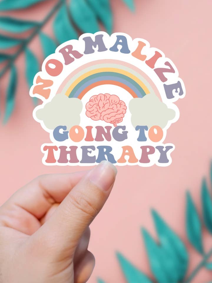 Normalize Going To Therapy Sticker for wholesale by EnchantingSunshine