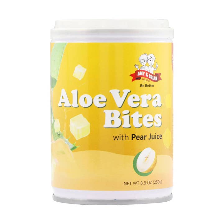 Amy & Brian - Wholesale Fruit Snacks - Amy & Brian Natural Aloe Vera Bites with Pear Juice 8.8oz