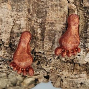 Brincos de pé P0073 por atacado de Resinartesania