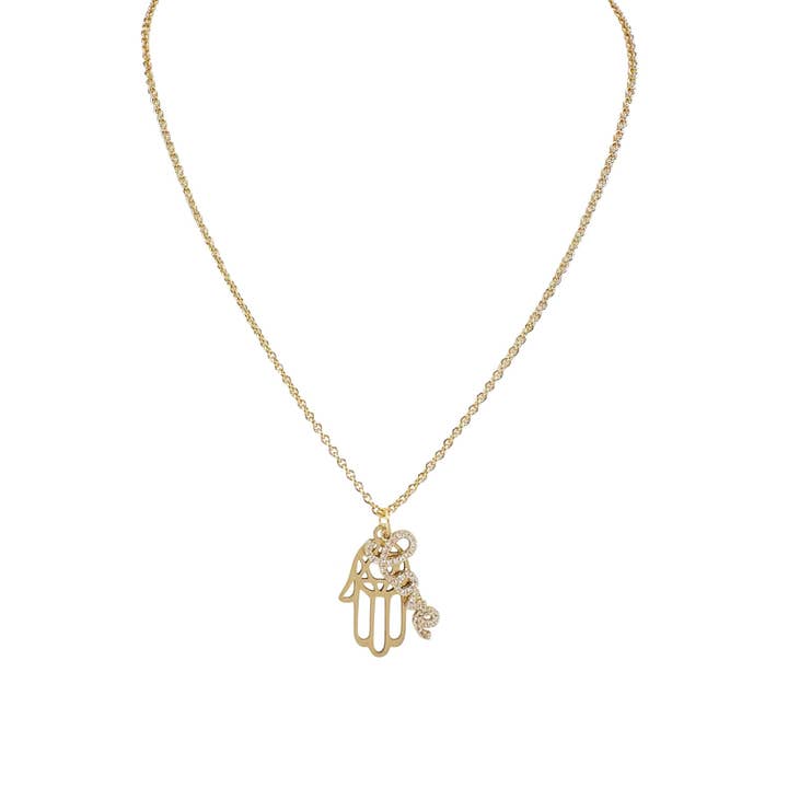 Love, Lisa - Wholesale Pendant/Charm Necklace - Talia Love Jewish Hamsa Necklace