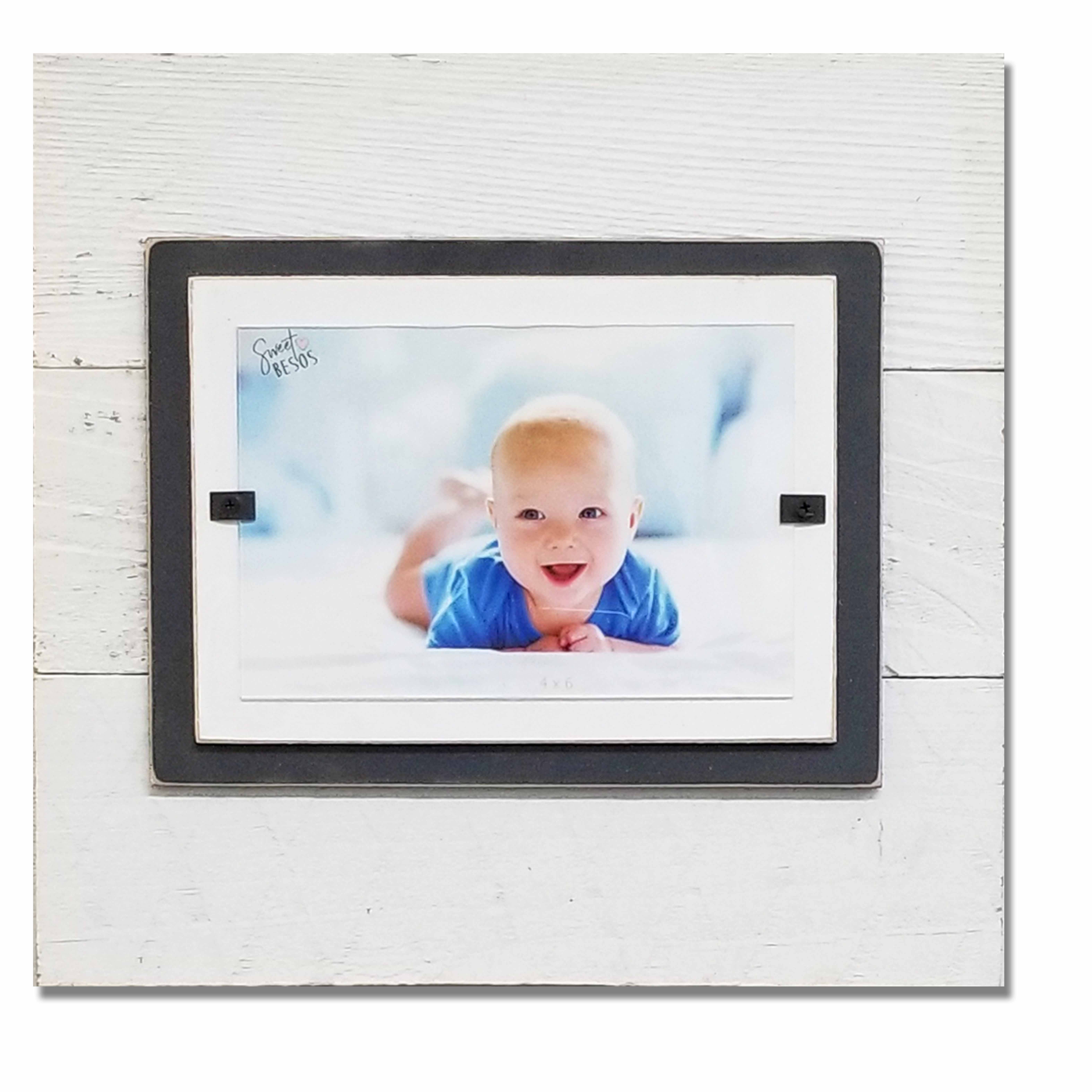 Beach Frames LLC - Venta al por mayor Marcos de fotos - Shiplap Farmhouse - Marco de pared o mesa (4 x 6, 5 x 7 cm)2