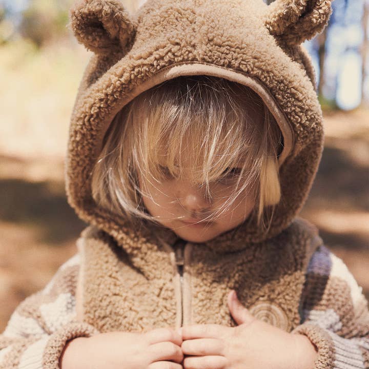 Kynd Baby - Wholesale Outerwear Vest - Kids - Sherpa Vest - Mocha5