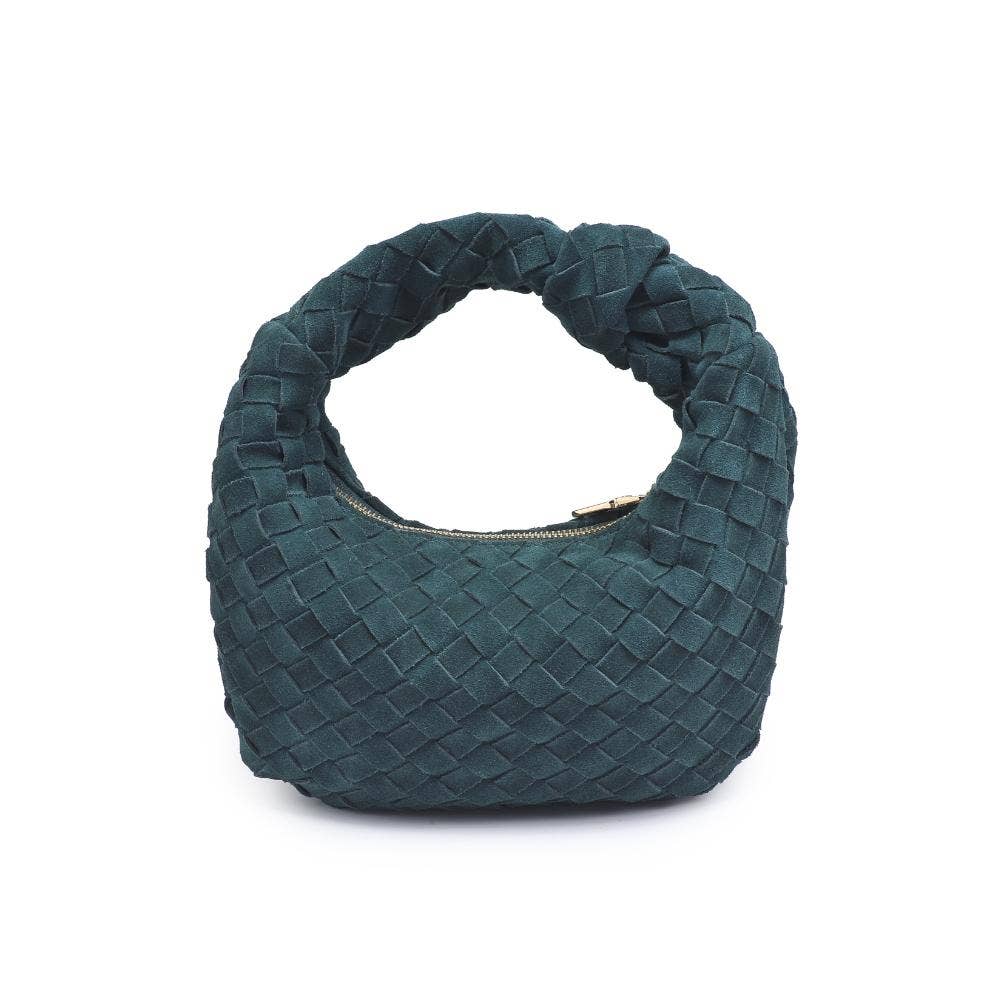 Moda Luxe - Vendita all'ingrosso Pochette - Donna - Pochette autunnale in vera pelle scamosciata intrecciata21