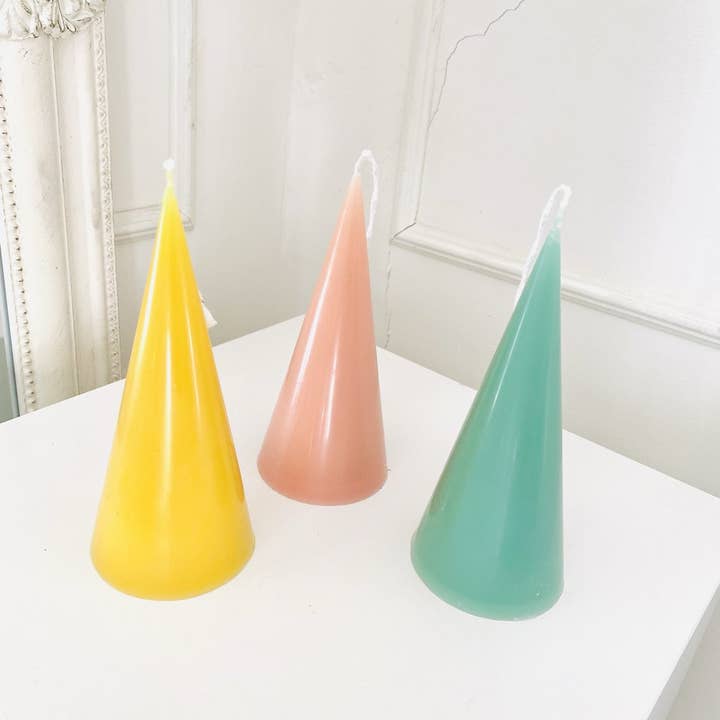 Maple + Love - Vente Bougies originales - Bougies en cire d'abeille aux formes géométriques colorées