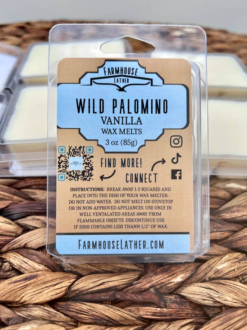 Farmhouse Lather - Vendita all'ingrosso Cialde di cera - Palomino Selvaggio (Vaniglia) - Cera da Sciogliere