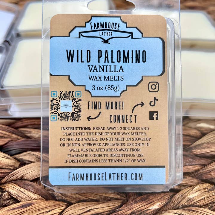 Farmhouse Lather - Vendita all'ingrosso Cialde di cera - Palomino Selvaggio (Vaniglia) - Cera da Sciogliere0