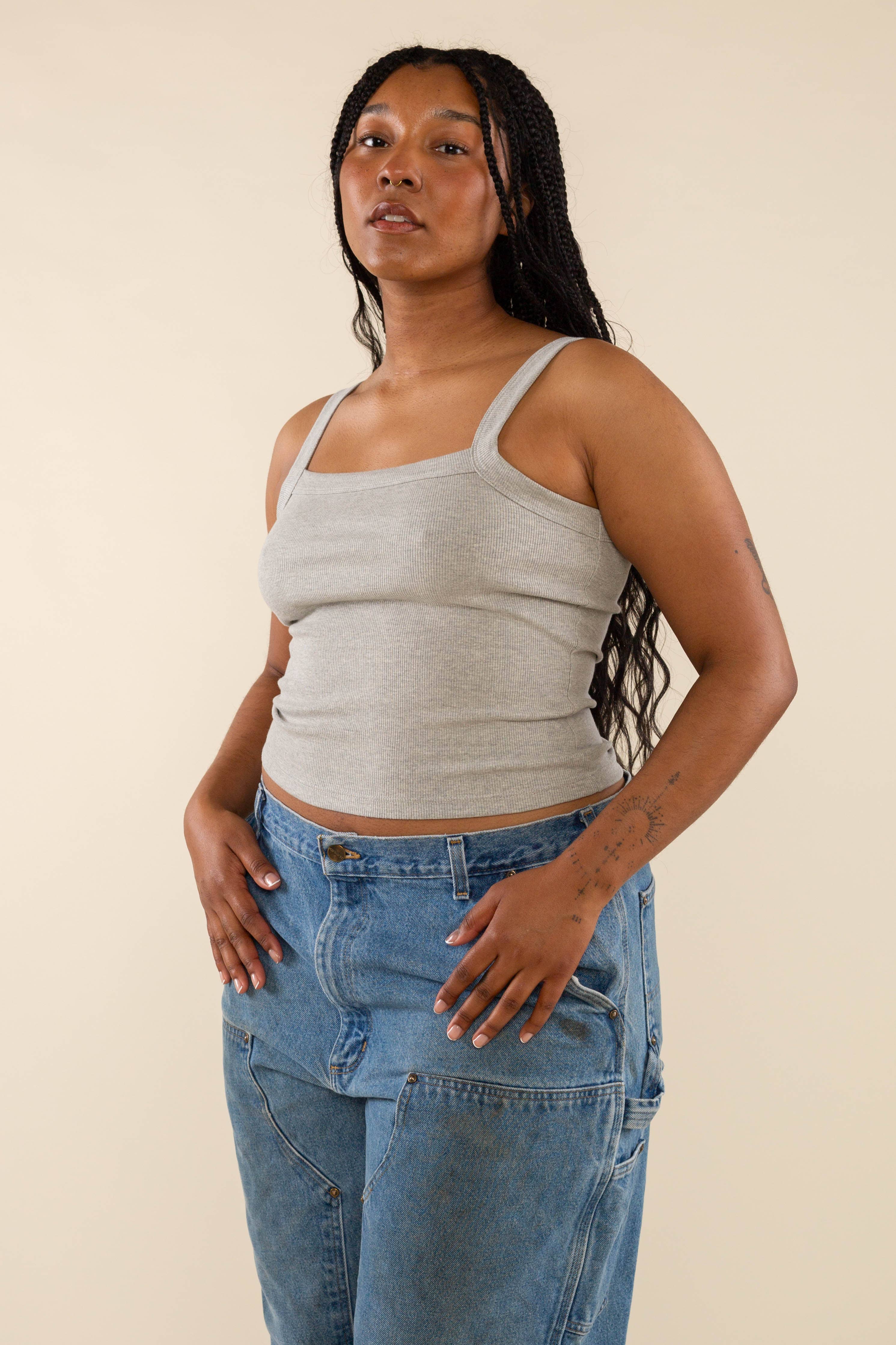 NLT - Vendita all'ingrosso Canotta - Donna - Canotta Wyatt 2x1 in cotone a costine5