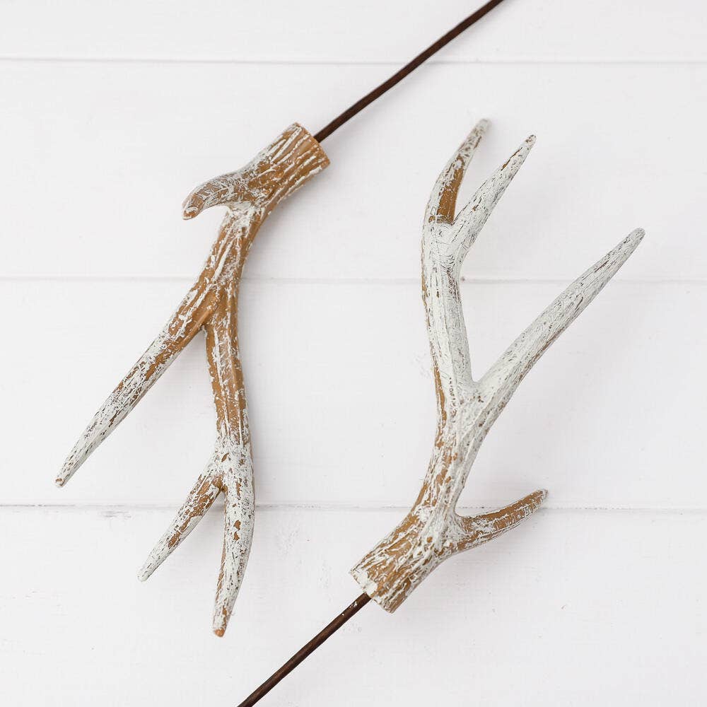 Factory Direct Craft - Wholesale Artificial Flowers - 13"  Faux Deer Antler Stems (Pack of 2)7