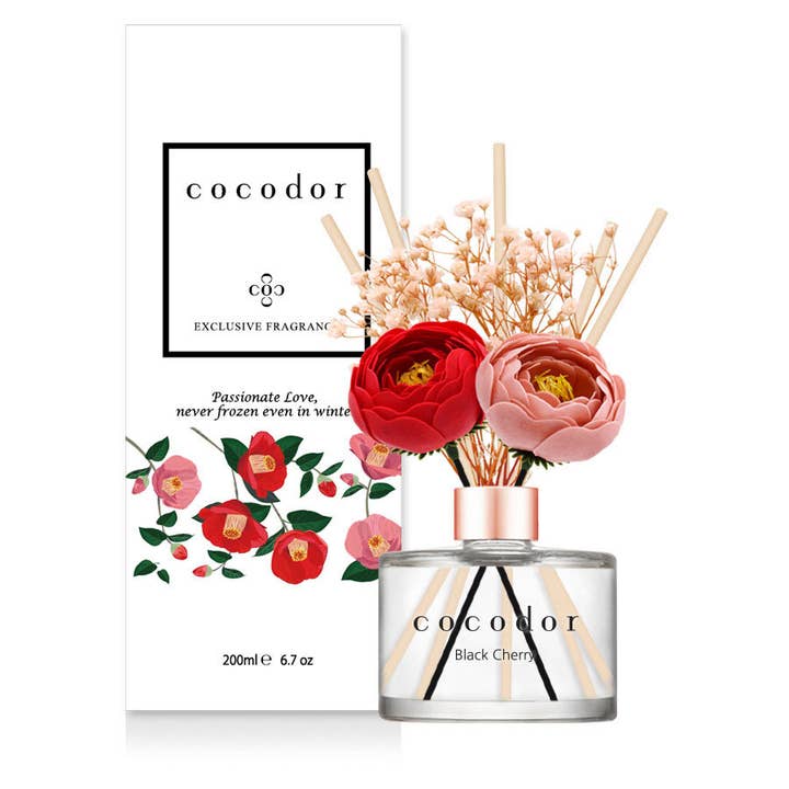Cocodor Italy srl - Wholesale Reed Diffuser - Cocodor Camelia Diffuser 200ml(6.7oz) Black Cherry Fragrance