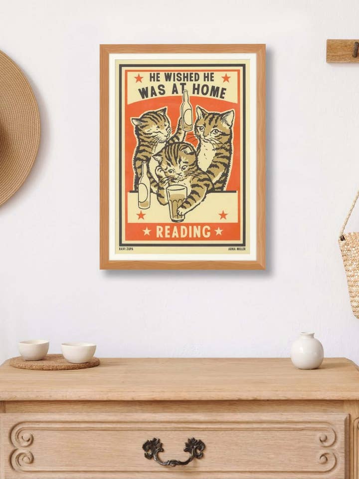 Lettura per la vendita all'ingrosso da parte di Arna Miller Illustration