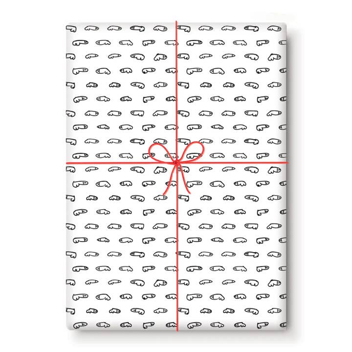 Carta da regalo Dick (rotolo da 3 fogli) per la vendita all'ingrosso da parte di Smitten Kitten