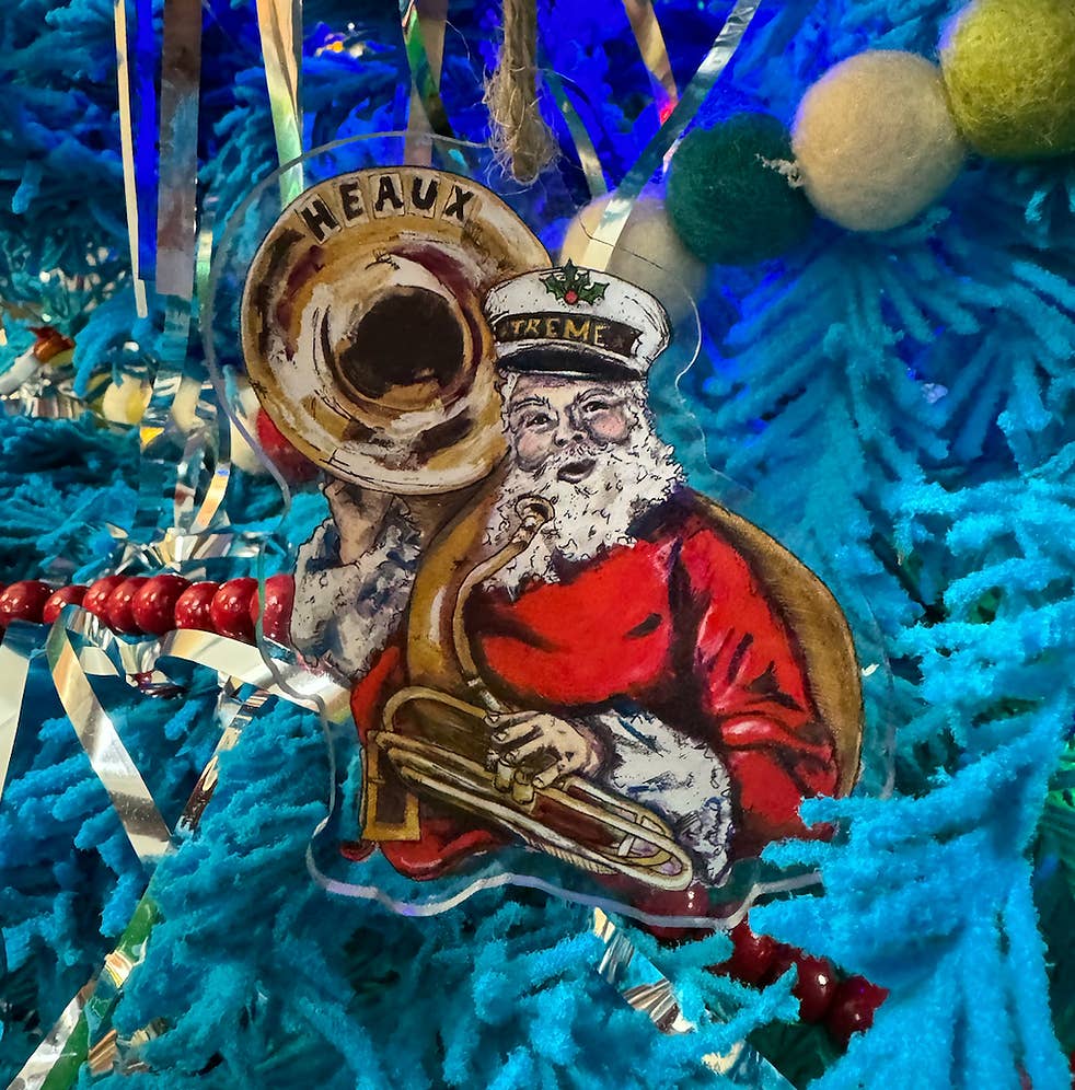 504 Funk - Wholesale Ornament - Treme Santa Acrylic Ornament