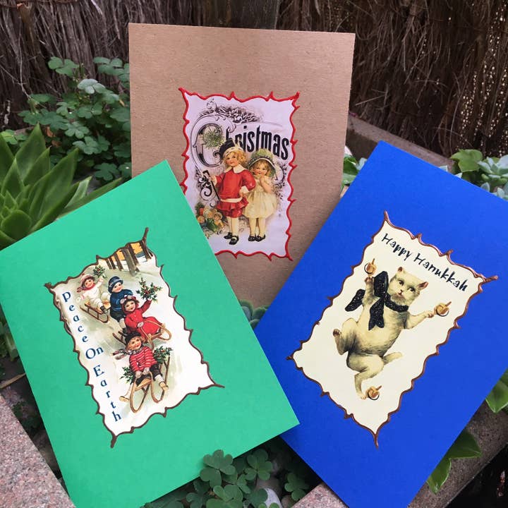 Holiday, Christmas, Hanukkah Greeting/Note Cards for wholesale by Seventh Muse