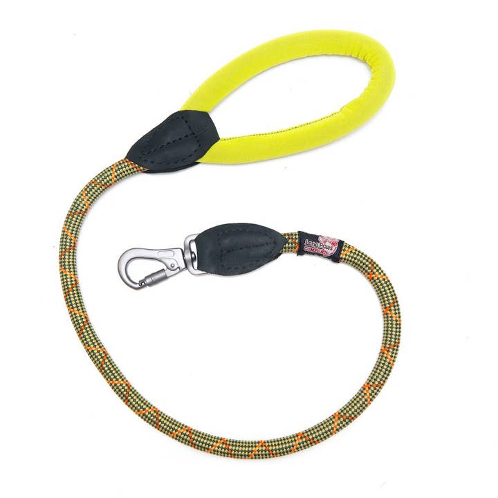 Laisse Comfort Rope | Clip de verrouillage | Vert pour la vente par Long Paws