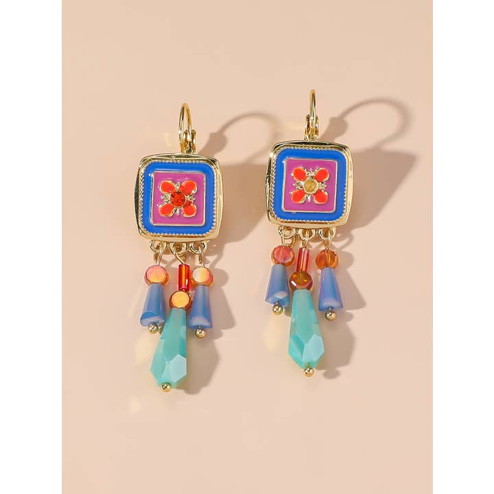 Blossom bijoux - Wholesale Dangle Earrings - Sleeper earrings 24PEBOL0434