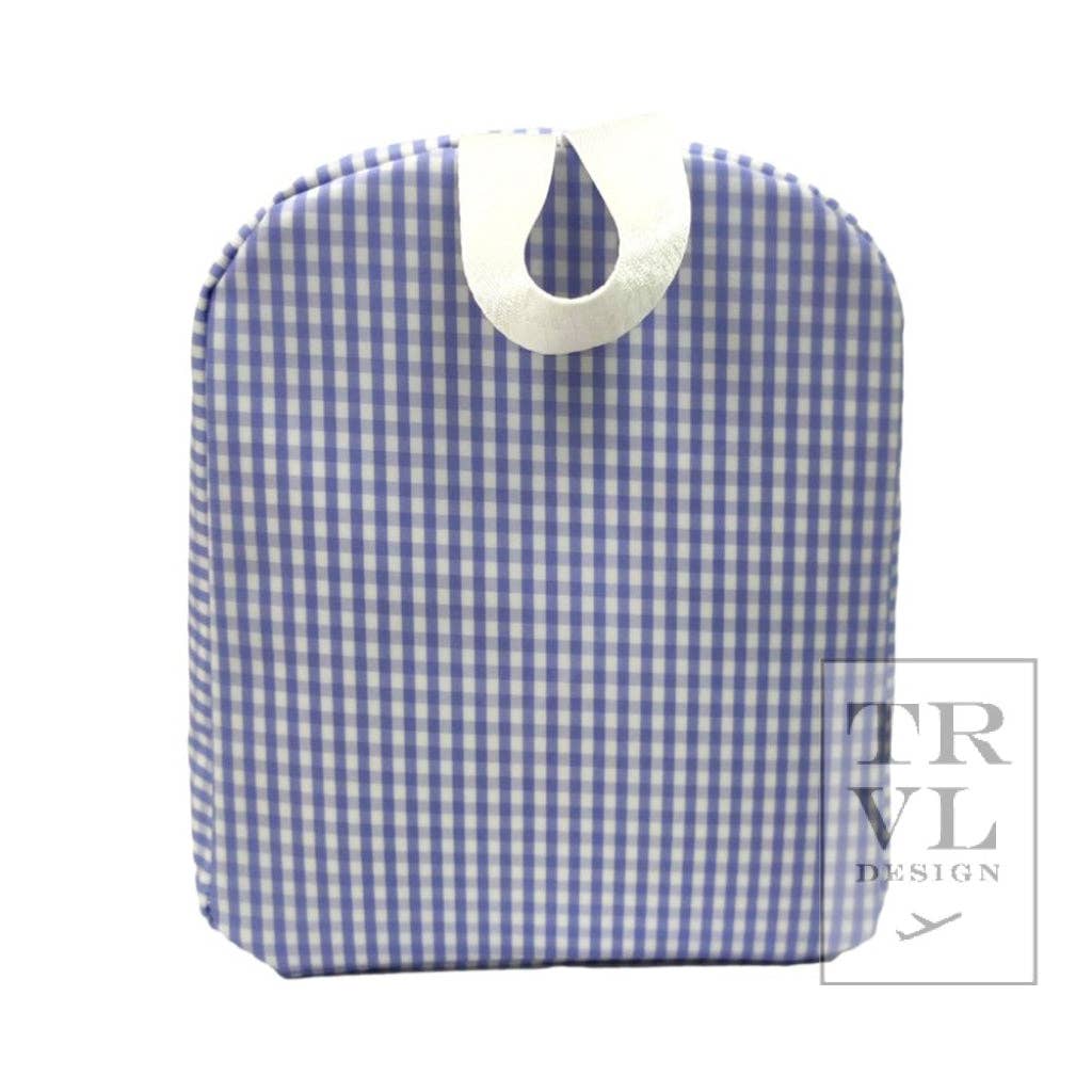 Bring It Lunch Bag - Gingham Lilac  for wholesale on Faire6