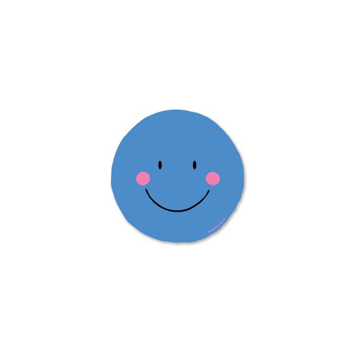 Aufkleber / Smiley Blau für den Großhandel von Hartland Cards
