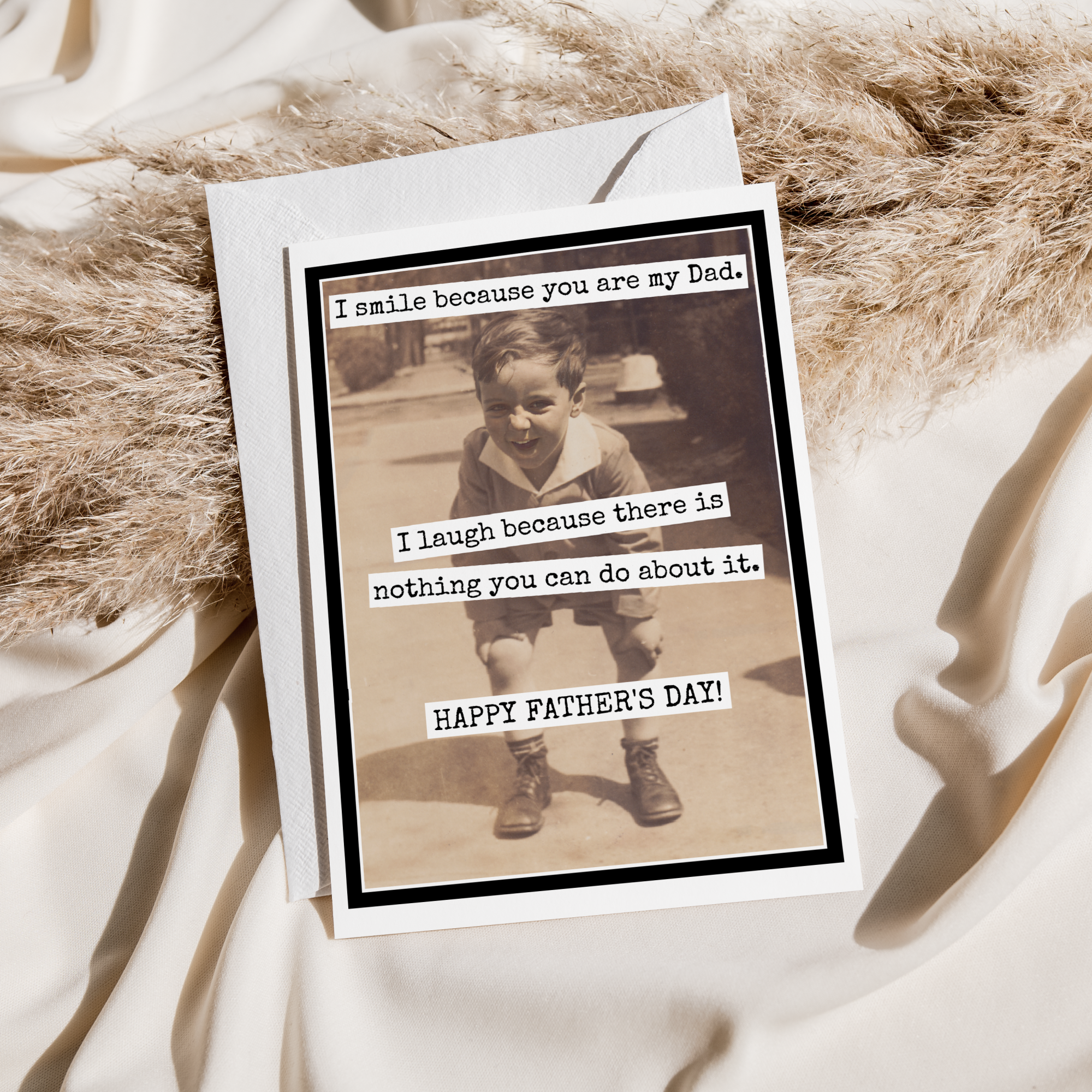 Raven's Rest Studio - Wholesale Father's Day Card - Father's Day Card. I Smile Because You Are My Dad. I Laugh..1