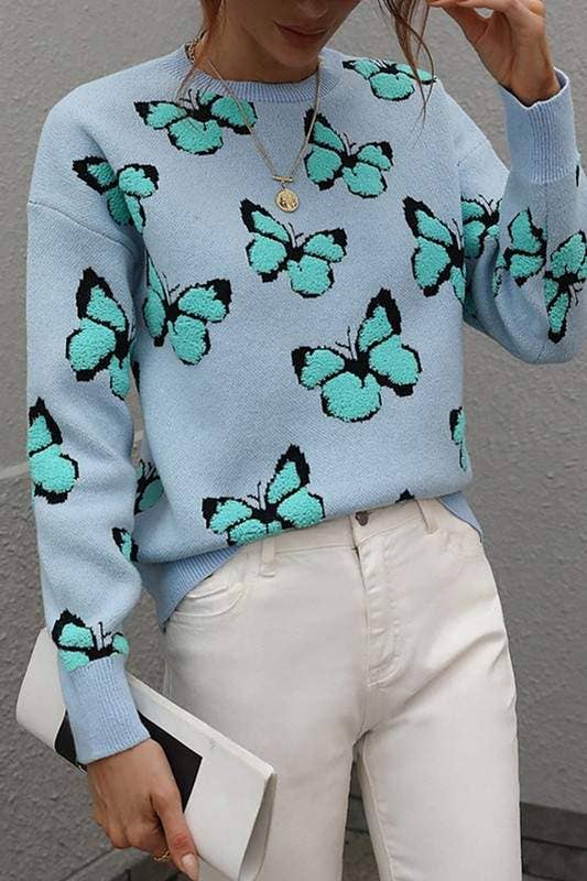 Flarix - Wholesale Knit Sweater - Women's - butterfly knit sweater14
