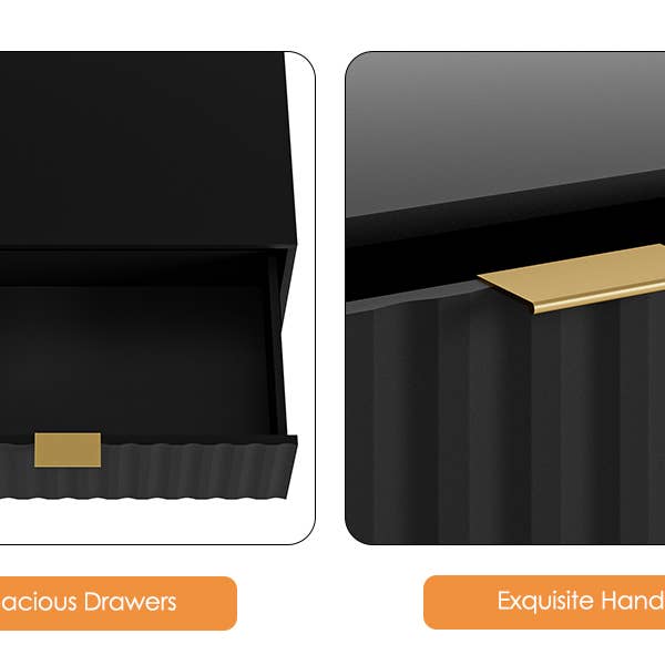 Three Star IM/EX Inc. - Wholesale Cabinet - 35.5X23.5X13.5 4 DRAWER BLK CURIO2