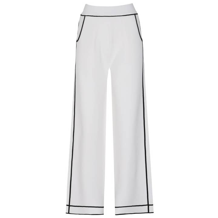 Productseeker – wholesale Top & pants set (NOT Loungewear) – Women's – SET276Y Striped Knit Cardigan Jacket and Casual Pants Set3