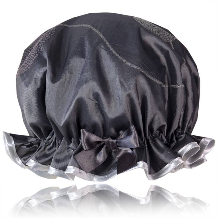Bonnet de Douche Cercles Argentés pour la vente par Dilly Daydream