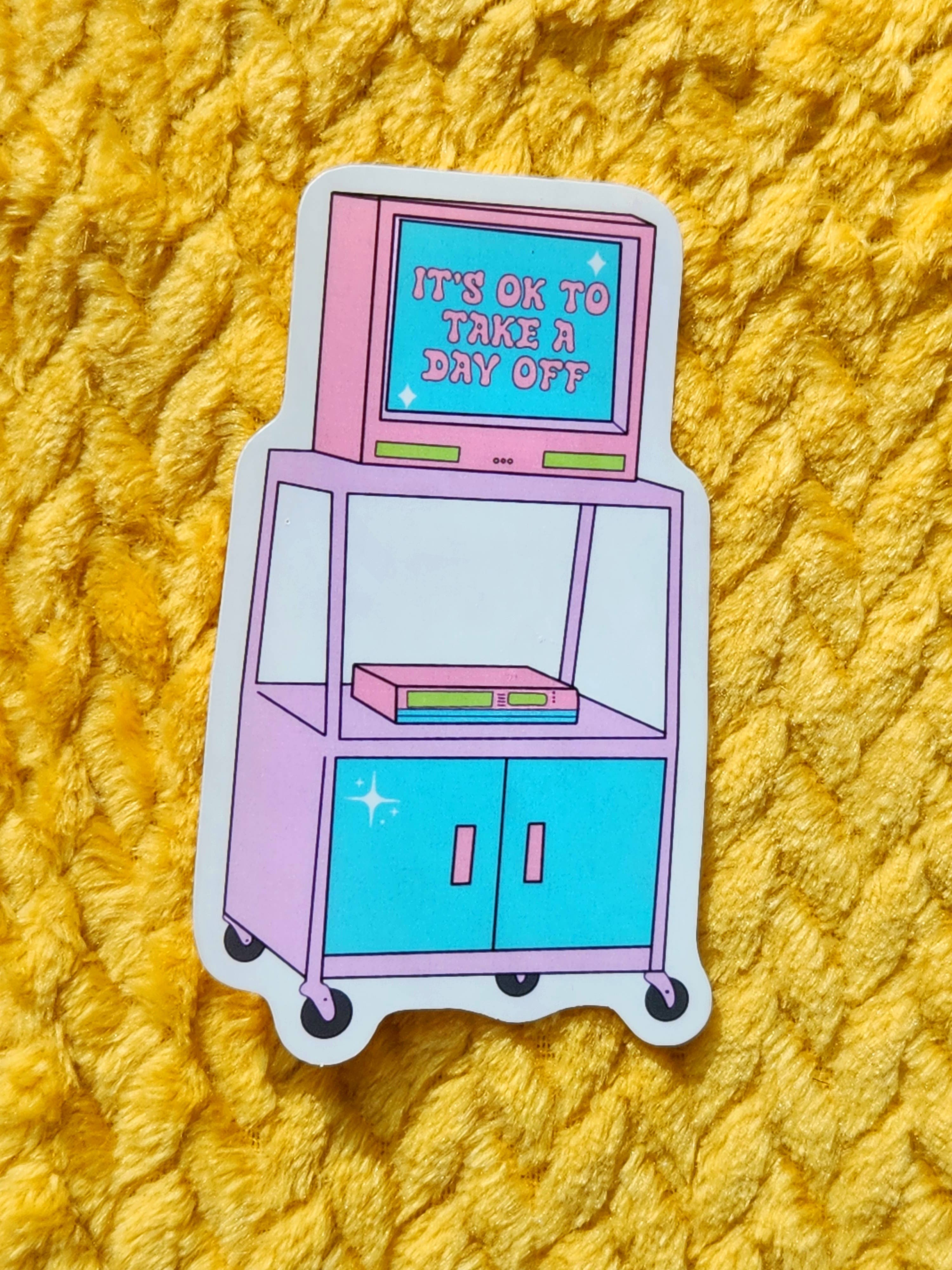 Luxe Trauma - Wholesale Sticker - 90s sticker take a day off hydroflask planner cute milennial0