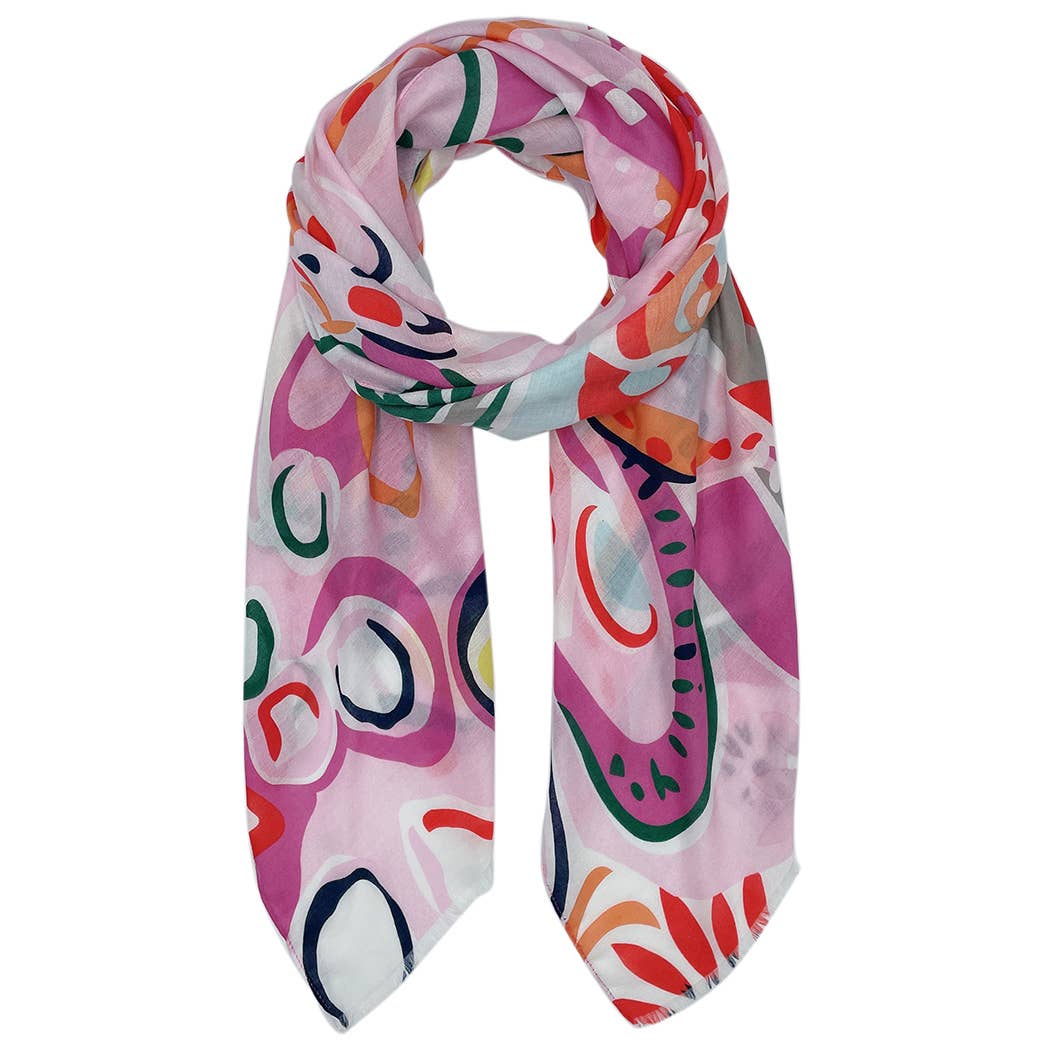 Fashion City – wholesale Halsduk - Dam – Tropisk blommig print halsduk2