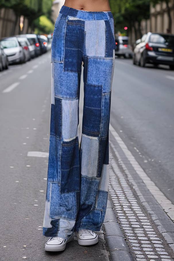 PATCH DENIM ANOUK PANTS (PATCH DENIM)- VP3202 for wholesale on Faire