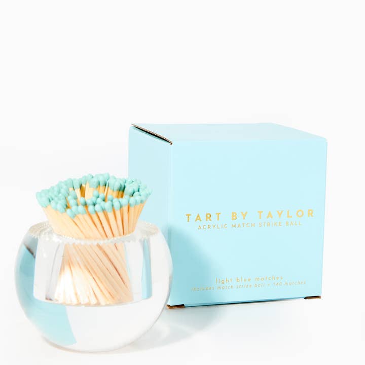 Tart By Taylor - Wholesale Match Holder - Match Striker - Light Blue Matches
